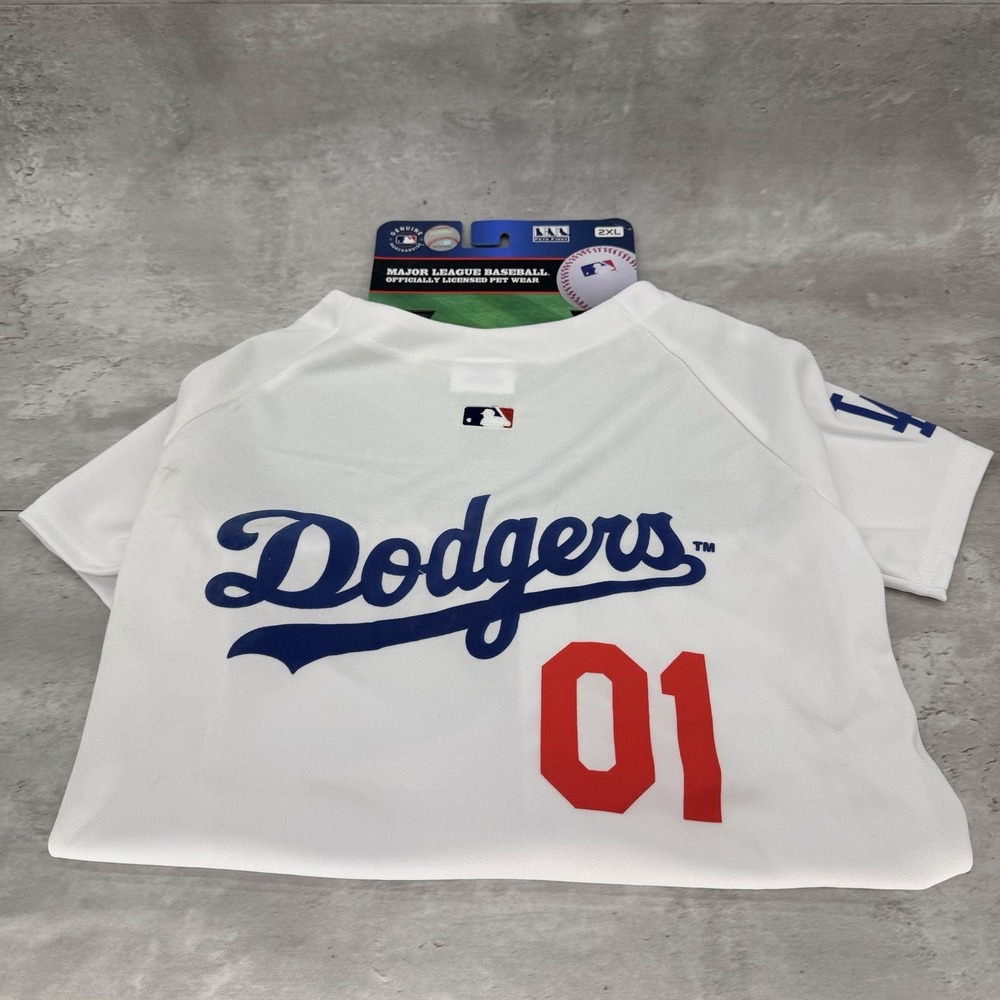 Los Angeles dodgers dog team jersey size XXL Official Licensed Pet Wear MLB
